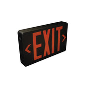 Nora NX-603D-LED/B LED Exit Sign, Selectable Red or Green Letters with Matched Color Diffuser, Black Housing