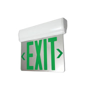 Nora NX-811-LEDGMW LED Exit Sign Adjustable 2 Circuit 1F Green/Mirrored Acrylic White