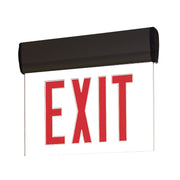 Nora NX-811-LEDRCB LED Exit Sign Adjustable 2 Circuit 1F Red/Clear Black