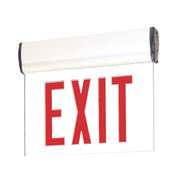 Nora NX-812-LEDRCW Adjustable LED Exit Sign, 1 Face, Battery Backup Red/Clear White