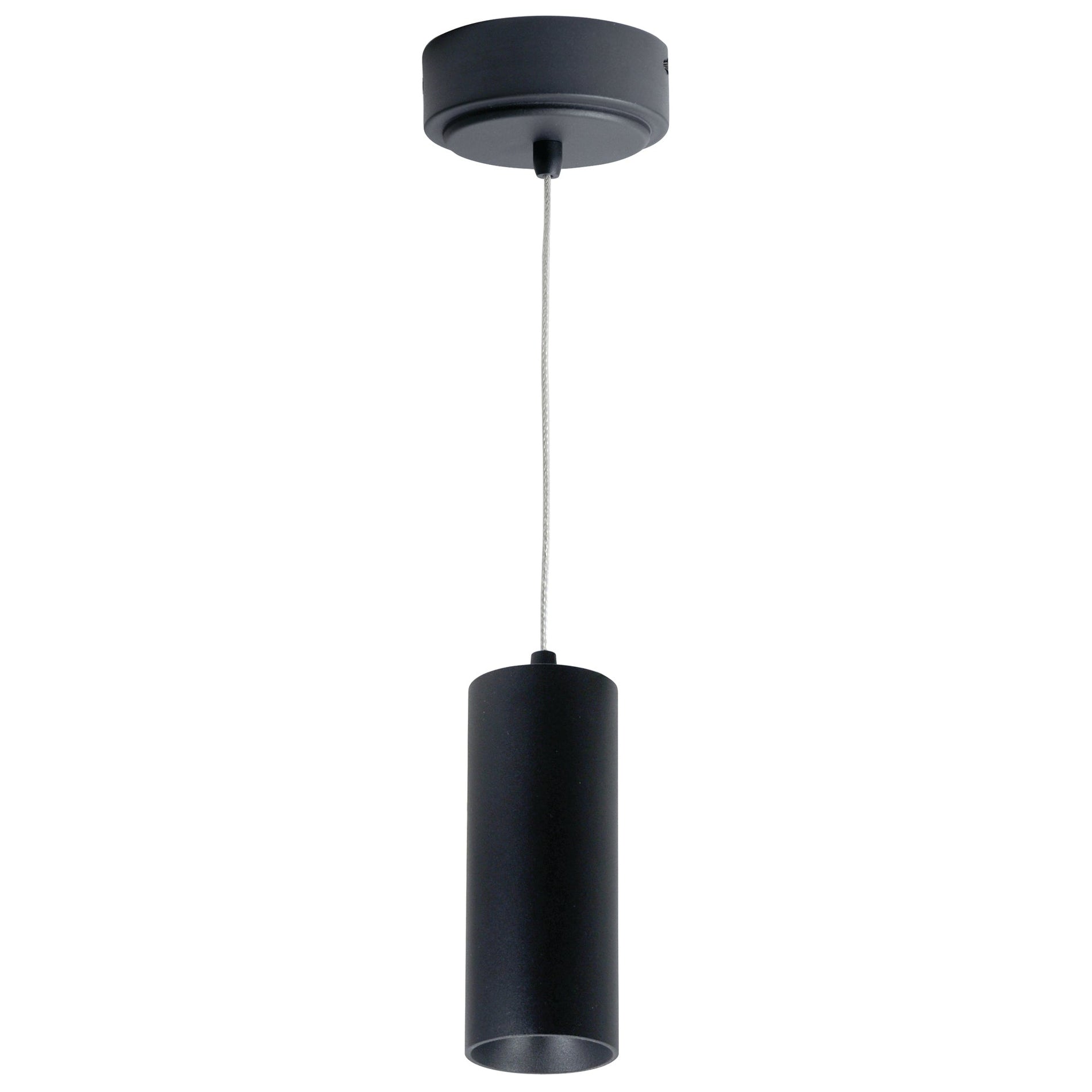 Nora NYLM-2C27XBBLE4A 2 inch iLENE Cable Mount Mini Cylinder, 1000lm, 15W, 2700K, Black, 120V Triac/ELV/0-10V & 277V 0-10V Dimming