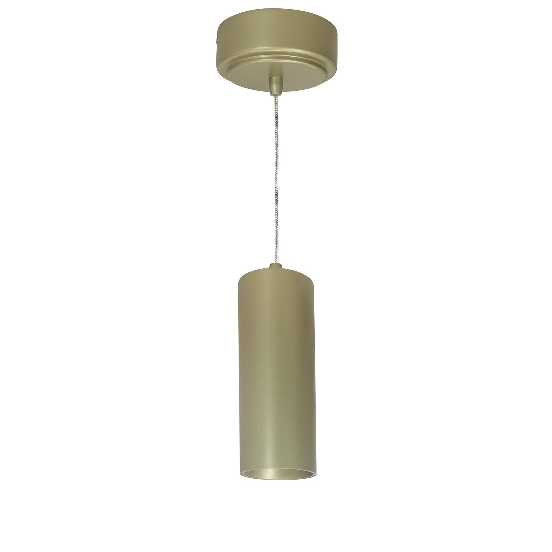 Nora NYLM-2C27XCHCHLE3A 2 inch iLENE Cable Mount Mini Cylinder, 1000lm, 15W, 2700K, Champagne Haze, 120V Triac/ELV Dimming