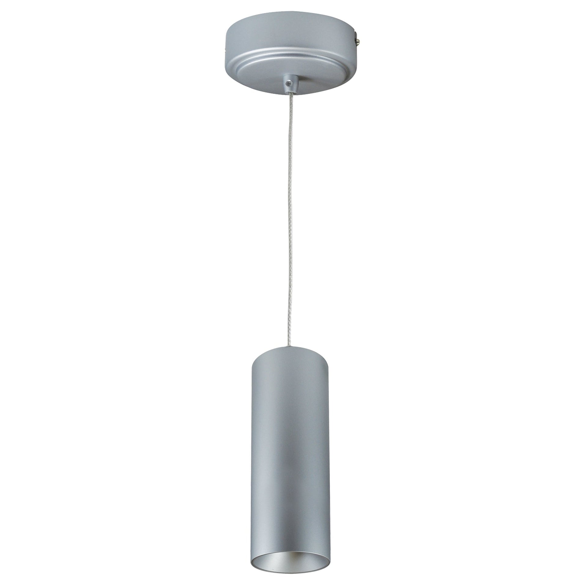 Nora NYLM-2C27XSSLE4A 2 inch iLENE Cable Mount Mini Cylinder, 1000lm, 15W, 2700K, Silver, 120V Triac/ELV/0-10V & 277V 0-10V Dimming