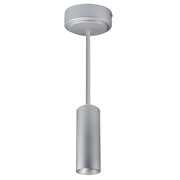 Nora NYLM-2ST30XSSLE3A/12 2 inch iLENE 12 inch Stem Mount Mini Cylinder, 1000lm, 15W, 3000K, Silver, 120V Triac/ELV Dimming