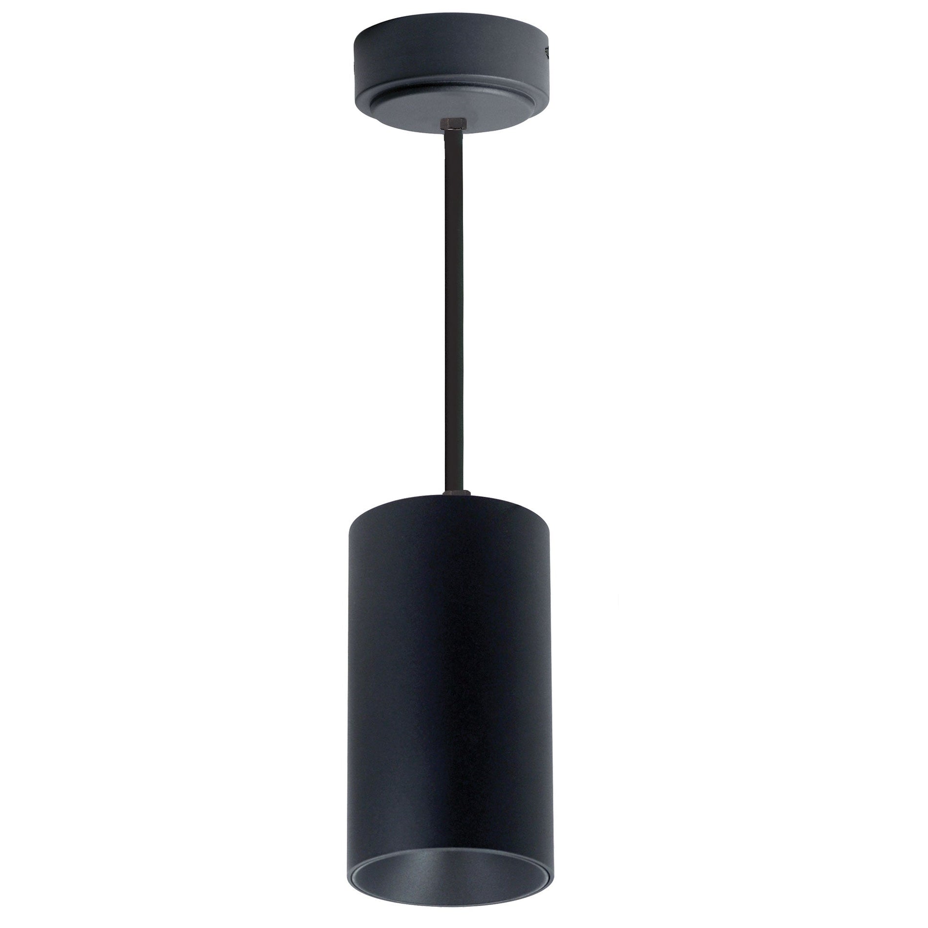 Nora NYLM-3ST35XBBLE4/60 3 inch iLENE 60 inch Stem Mount Mini Cylinder, 1500lm, 30W, 3500K, Black, 120V Triac/ELV/0-10V & 277V 0-10V Dimming