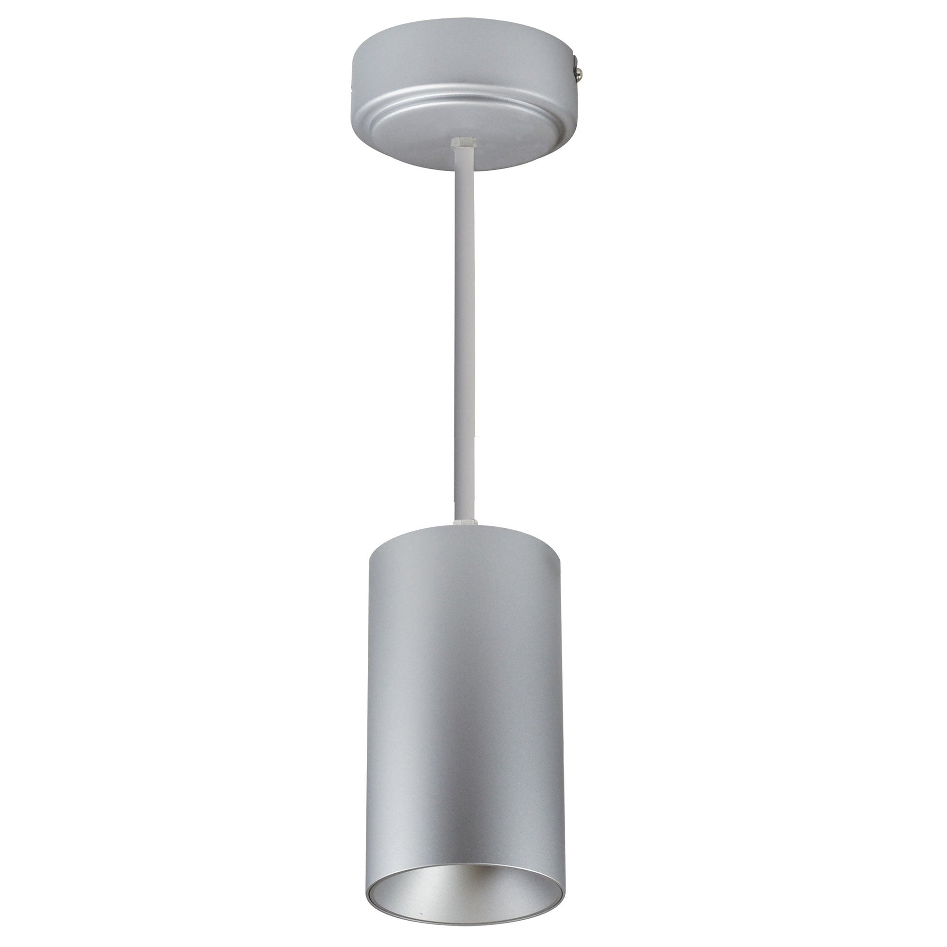 Nora NYLM-3ST35XSSLE4/60 3 inch iLENE 60 inch Stem Mount Mini Cylinder, 1500lm, 30W, 3500K, Silver, 120V Triac/ELV/0-10V & 277V 0-10V Dimming