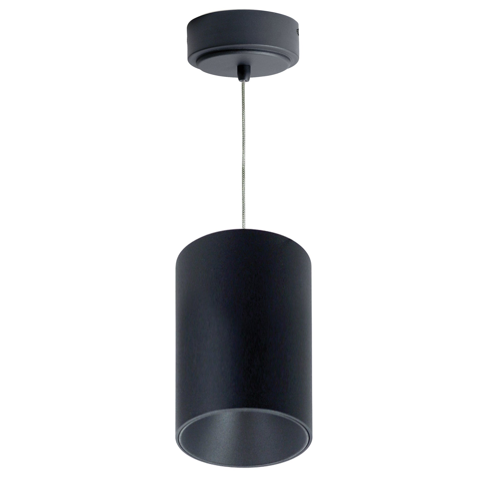 Nora NYLM-5C27XBBLE4 5 inch iLENE Cable Mount Mini Cylinder, 2000lm, 40W, 2700K, Black, 120V Triac/ELV/0-10V & 277V 0-10V Dimming