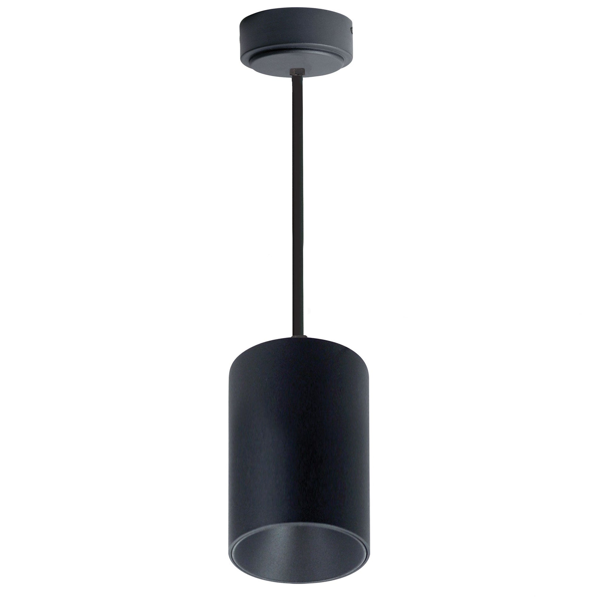 Nora NYLM-5ST30XBBLE4/24 5 inch iLENE 24 inch Stem Mount Mini Cylinder, 2000lm, 40W, 3000K, Black, 120V Triac/ELV/0-10V & 277V 0-10V Dimming