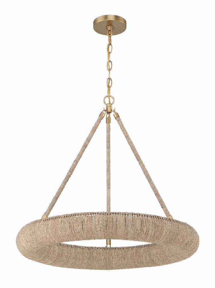 Crystorama OAKLEY OAK-7536-SG Chandelier Contemporary - Soft Gold