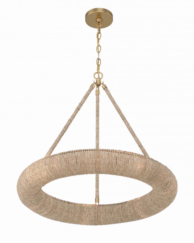 Crystorama OAKLEY OAK-7536-SG Chandelier Contemporary - Soft Gold