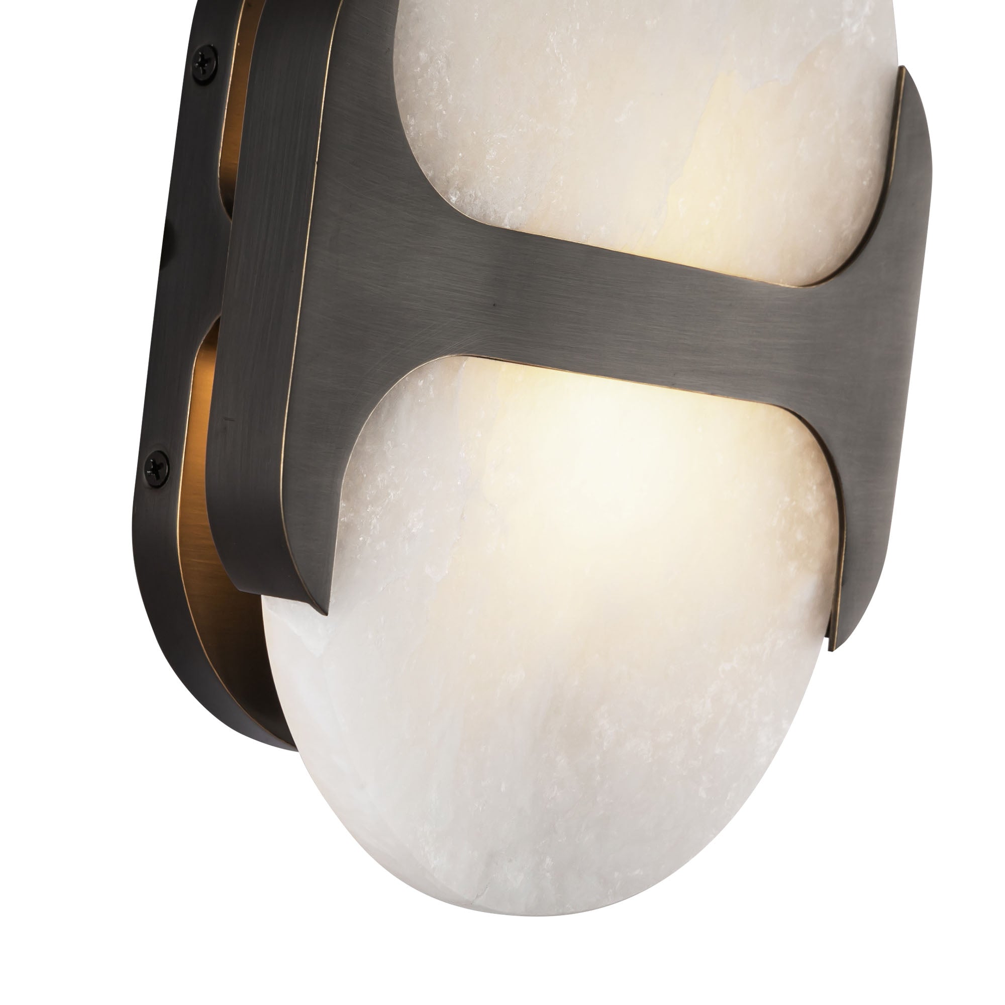 Odin 9-in Urban Bronze/Alabaster Socket Wall Vanity