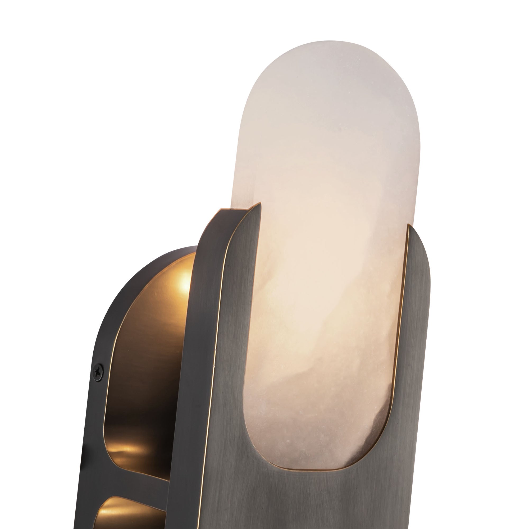 Odin 14-in Urban Bronze/Alabaster Socket Wall Vanity