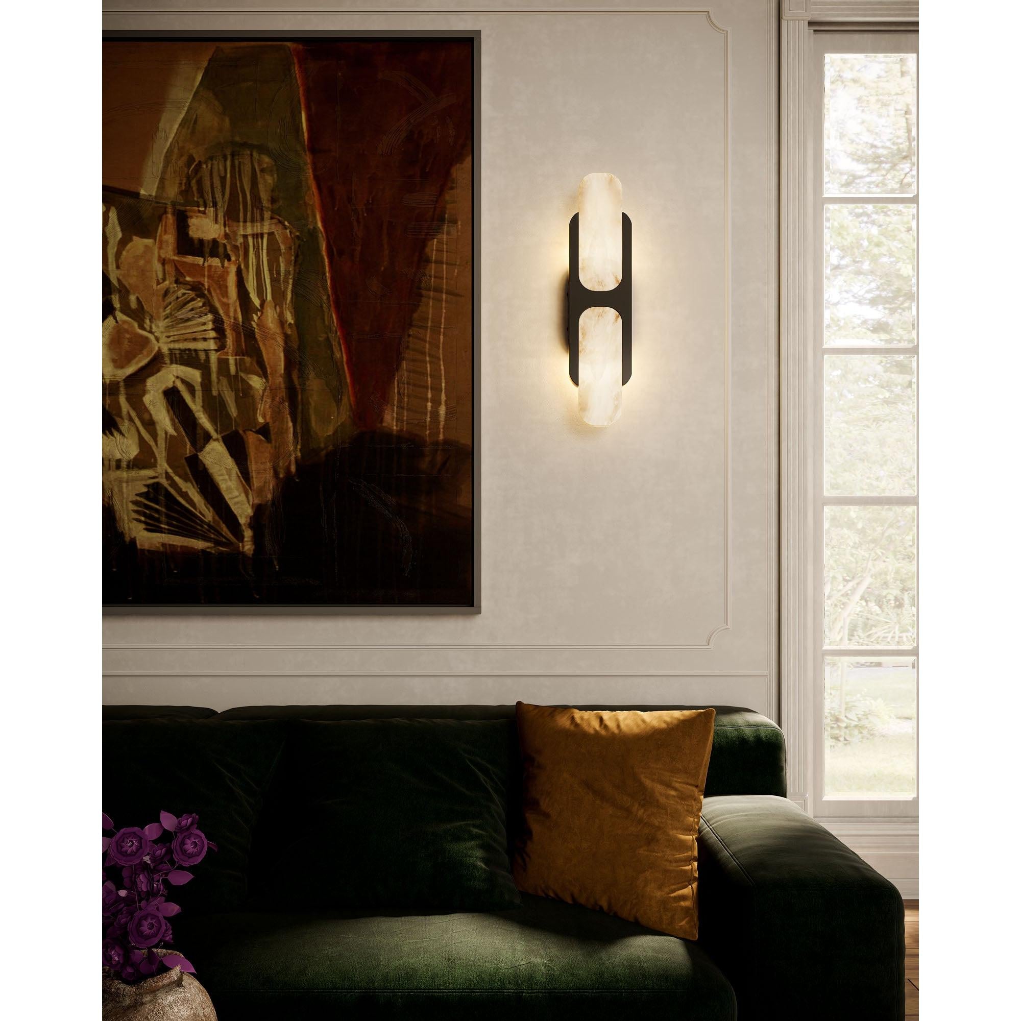 Odin 17-in Urban Bronze/Alabaster Socket Wall Vanity