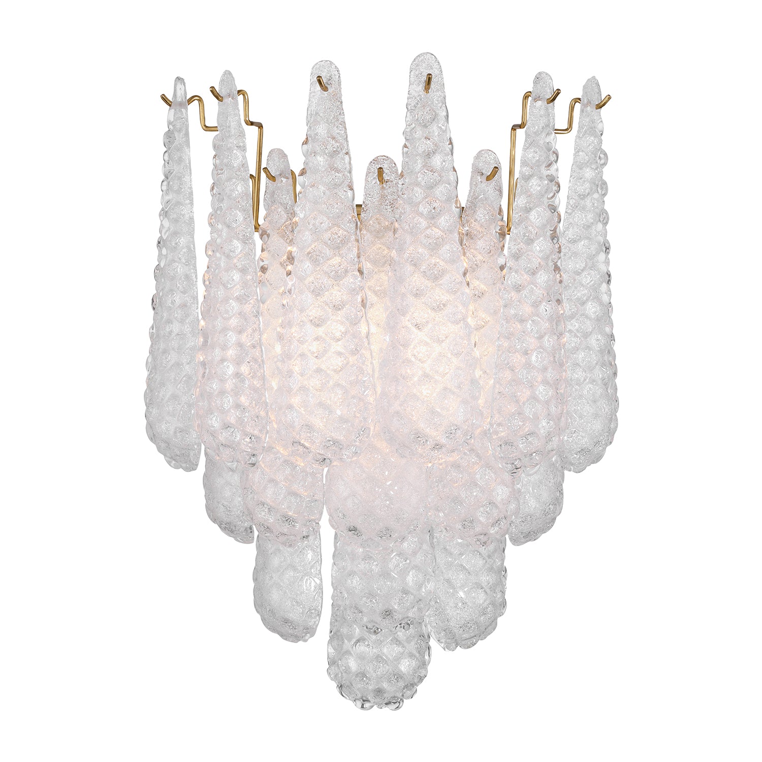 Ollie 2 Light Aged Brass Sconce