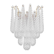 Crystorama Ollie OLL-6002-AG-CL – 14 Inch – 2 Light – Sconce – Aged Brass – Damp Rated