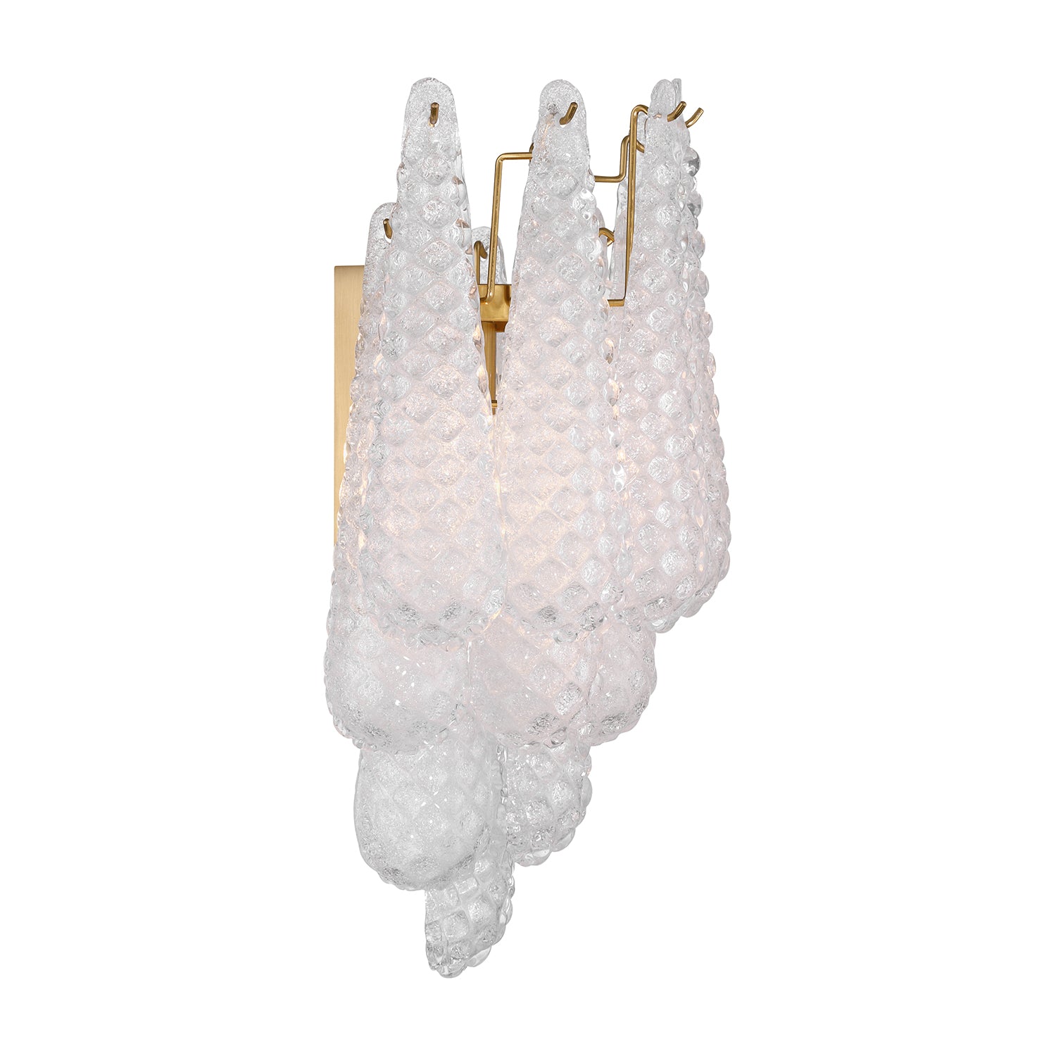 Crystorama Ollie OLL-6002-AG-CL – 14 Inch – 2 Light – Sconce – Aged Brass – Damp Rated