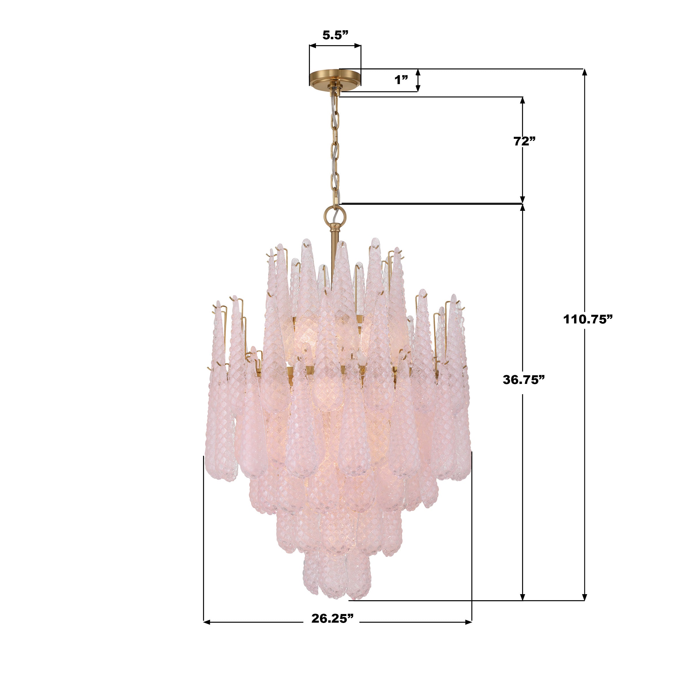 Crystorama Ollie OLL-6006-AG-BH – 26.25 Inch – 16 Light – Chandelier – Aged Brass – Dry Rated