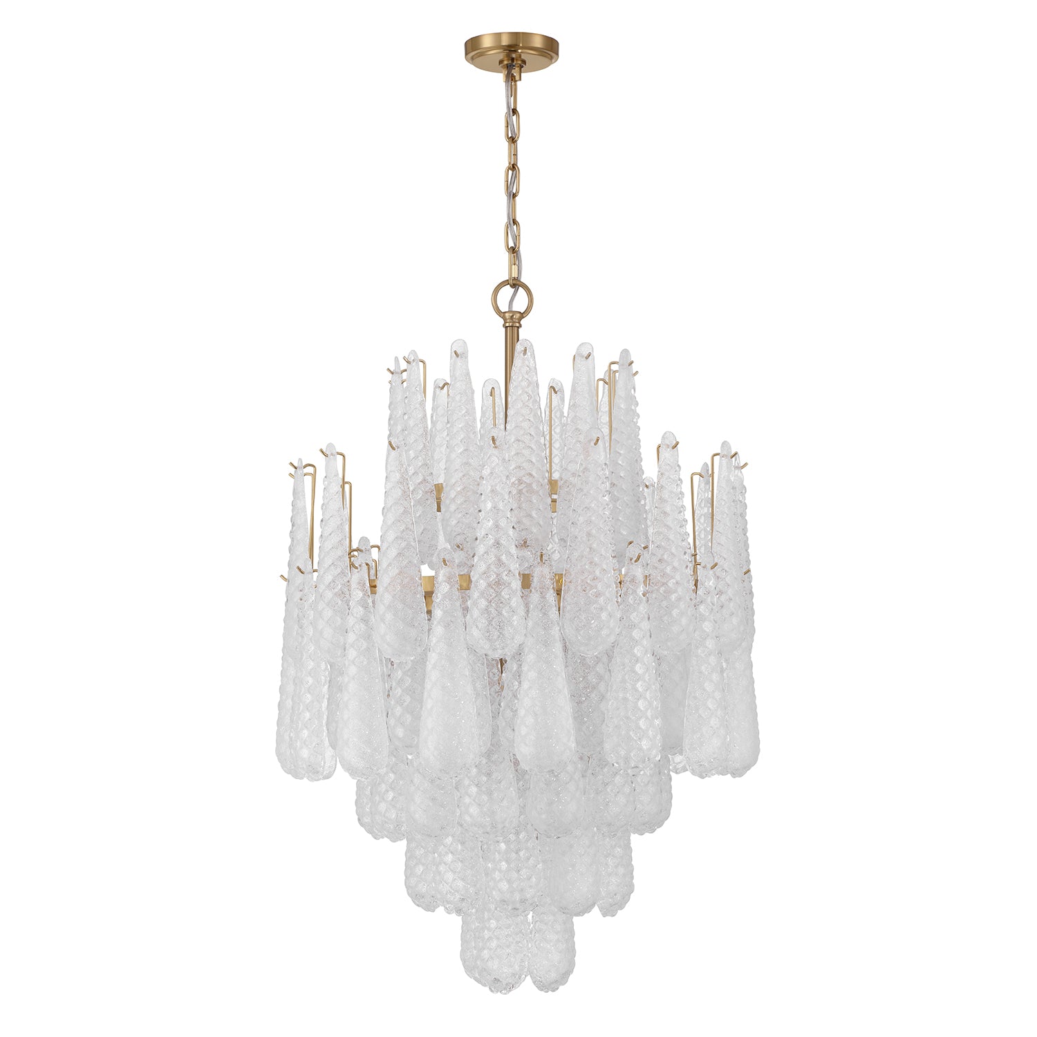 Crystorama Ollie OLL-6006-AG-CL – 26.25 Inch – 16 Light – Chandelier – Aged Brass – Dry Rated