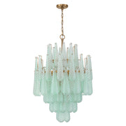 Crystorama Ollie OLL-6006-AG-GR – 26.25 Inch – 16 Light – Chandelier – Aged Brass – Dry Rated