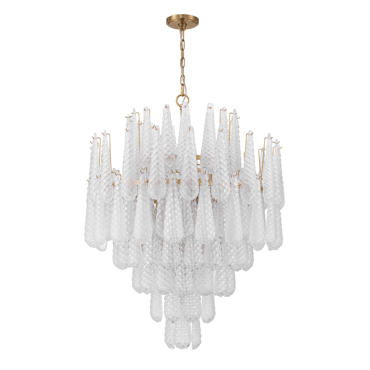 Crystorama Ollie OLL-6008-AG-CL – 33.25 Inch – 21 Light – Chandelier – Aged Brass – Dry Rated