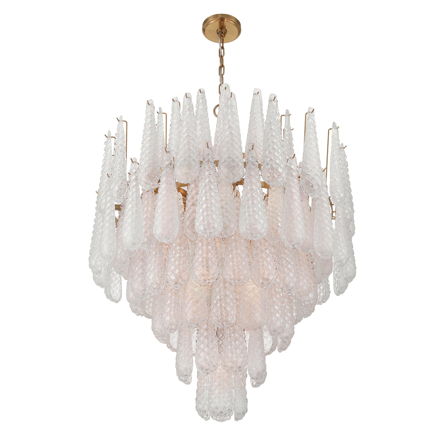 Crystorama Ollie OLL-6008-AG-CL – 33.25 Inch – 21 Light – Chandelier – Aged Brass – Dry Rated