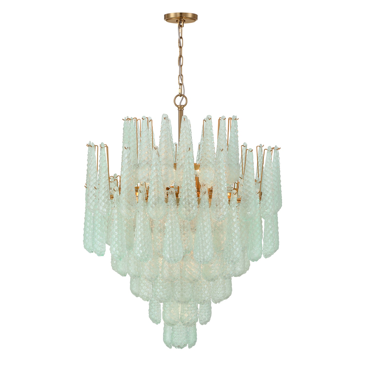 Crystorama Ollie OLL-6008-AG-GR – 33.25 Inch – 21 Light – Chandelier – Aged Brass – Dry Rated