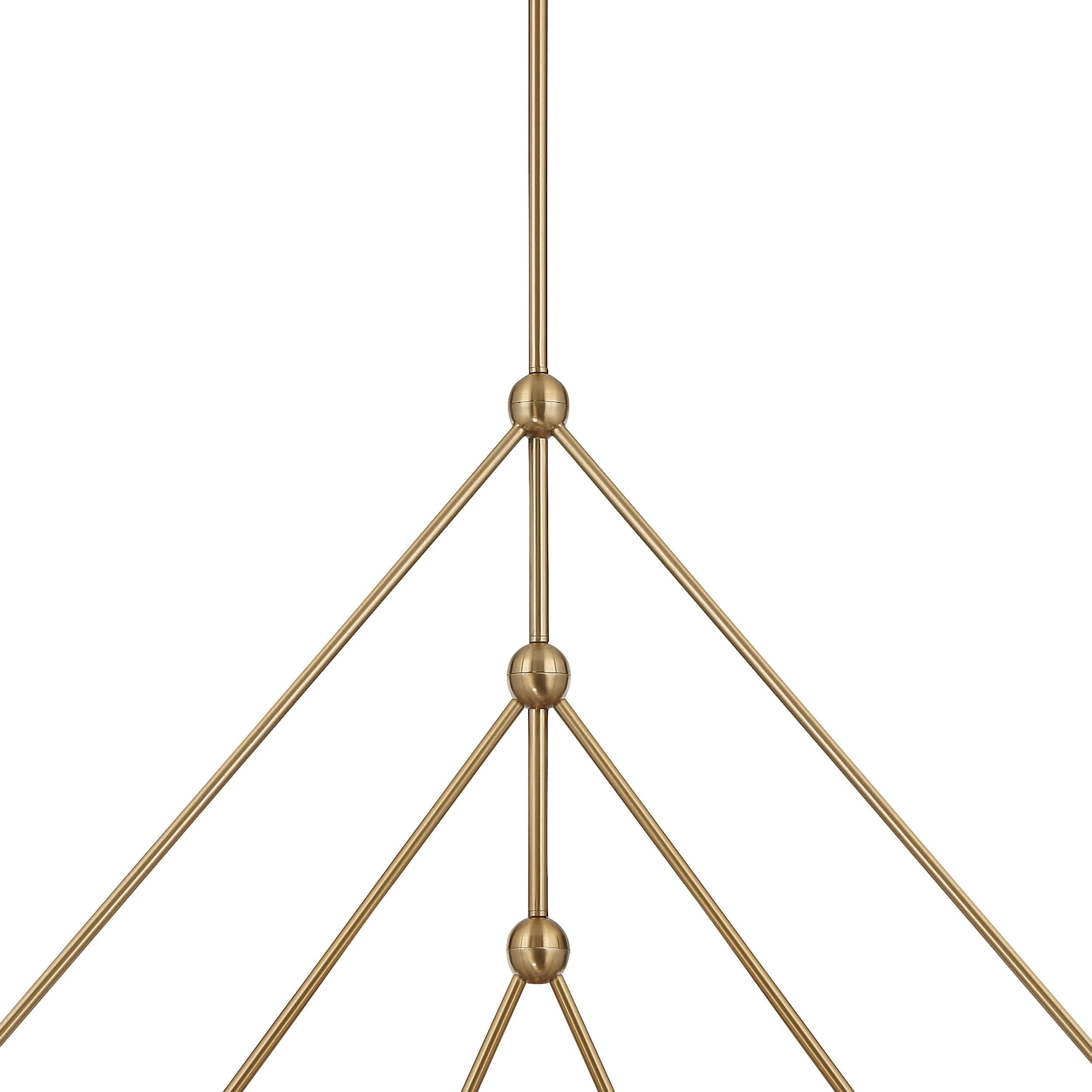 Crystorama Omni OMN-3006-AG – 46.5 Inch – 6 Light – Chandelier – Aged Brass – Dry Rated