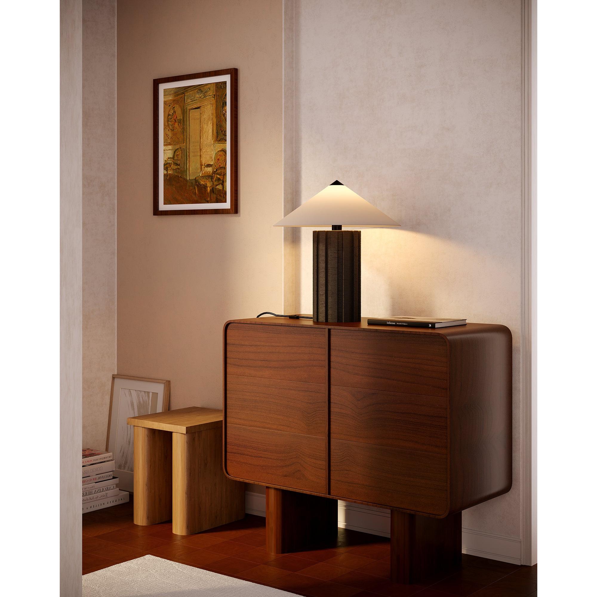Ono 20-in Matte Black Socket Table Lamp