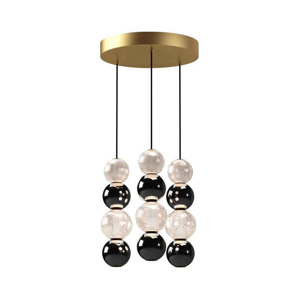 Alora Lighting ONYX MP321803NB Pendant - Natural Brass