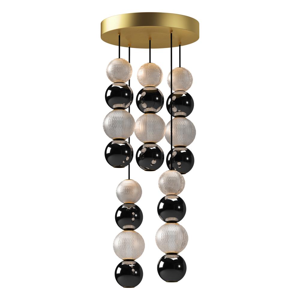 Alora Lighting ONYX MP321805NB Pendant - Natural Brass