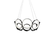 Oros 24-in Black LED Chandeliers