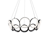Oros 29-in Black LED Chandeliers