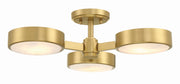 Crystorama Lighting ORS-733-MG-ST Vanity Light Fixture, UL Damp Rated, Satin Nickel