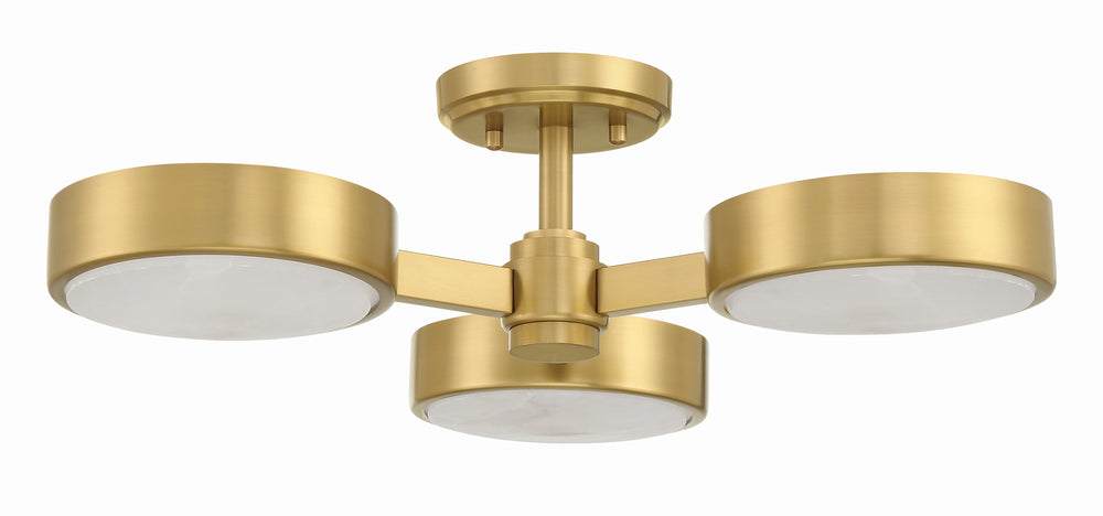 Crystorama Lighting ORS-733-MG-ST Vanity Light Fixture, UL Damp Rated, Satin Nickel