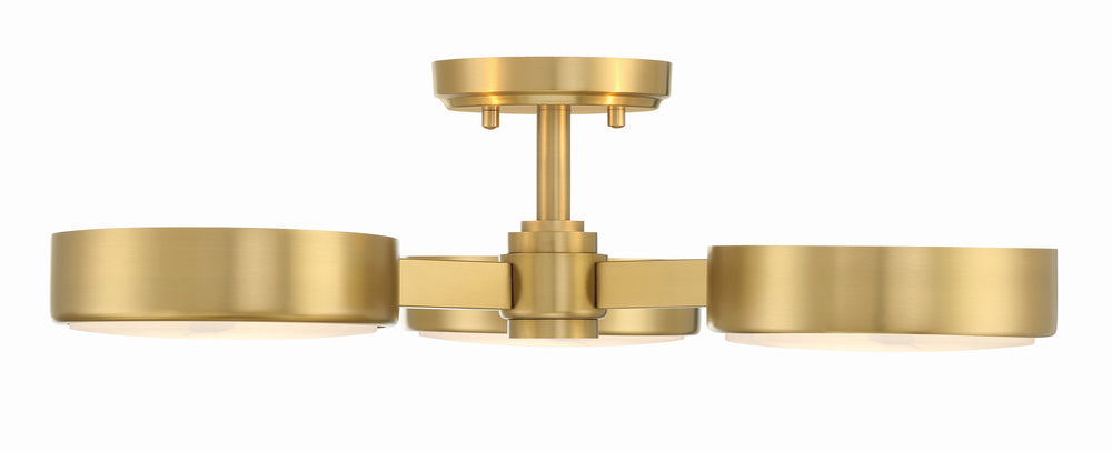 Crystorama Lighting ORS-733-MG-ST Vanity Light Fixture, UL Damp Rated, Satin Nickel