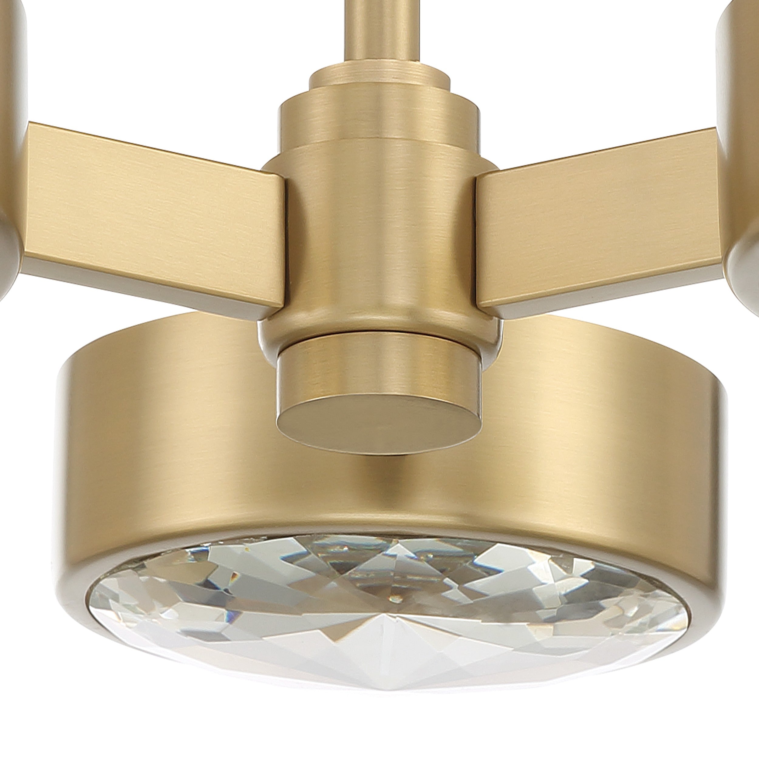 Crystorama Orson ORS-733-MG – 22.5 Inch – 3 Light – Semi Flush Mount Light – Modern Gold – Dry Rated