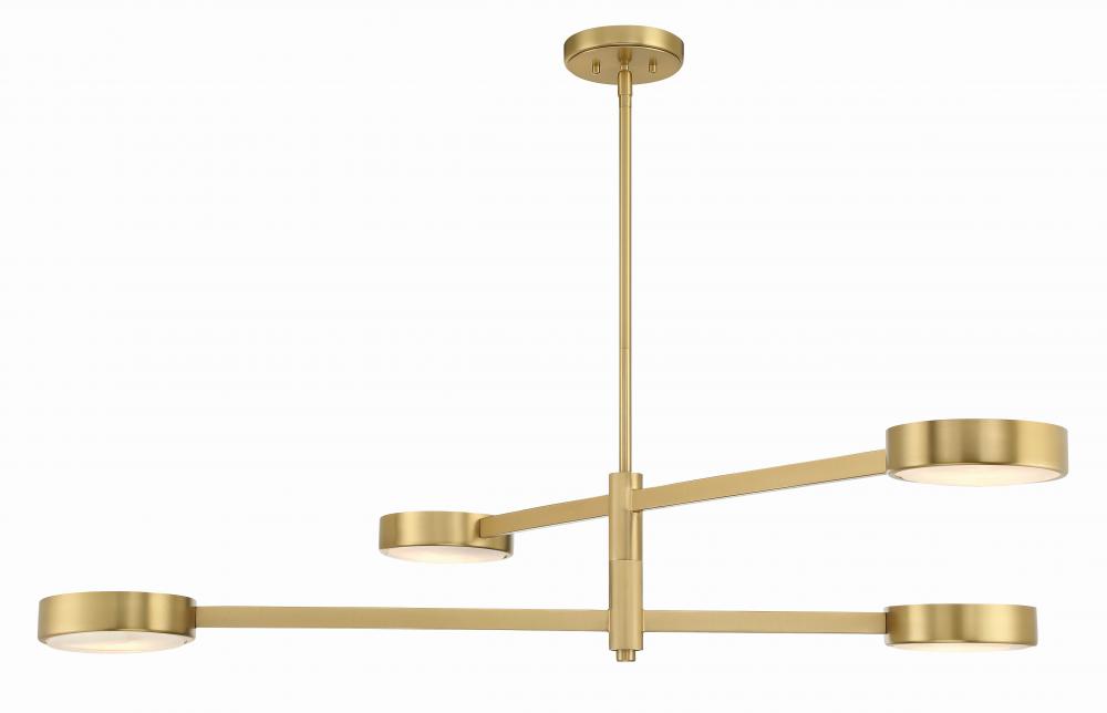 Crystorama ORSON ORS-734-MG-ST Chandelier Contemporary - Modern Gold