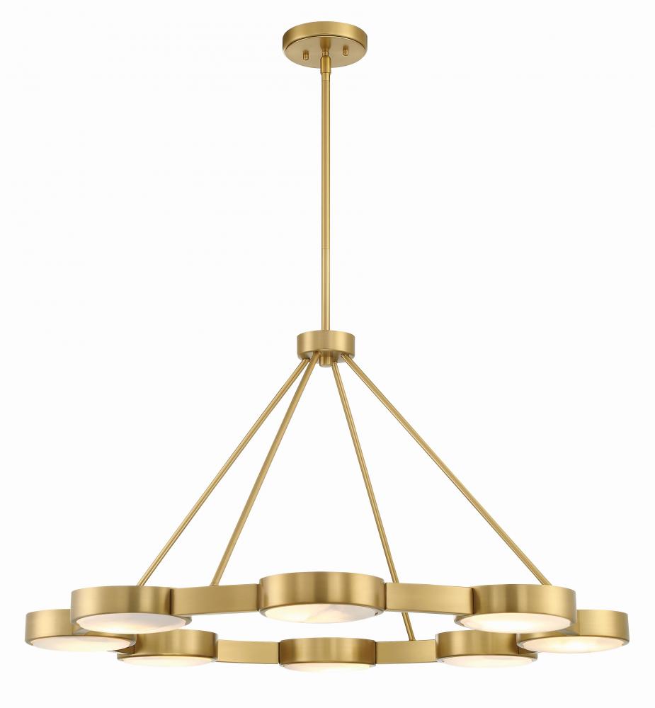 Crystorama ORSON ORS-738-MG-ST Chandelier Contemporary - Modern Gold