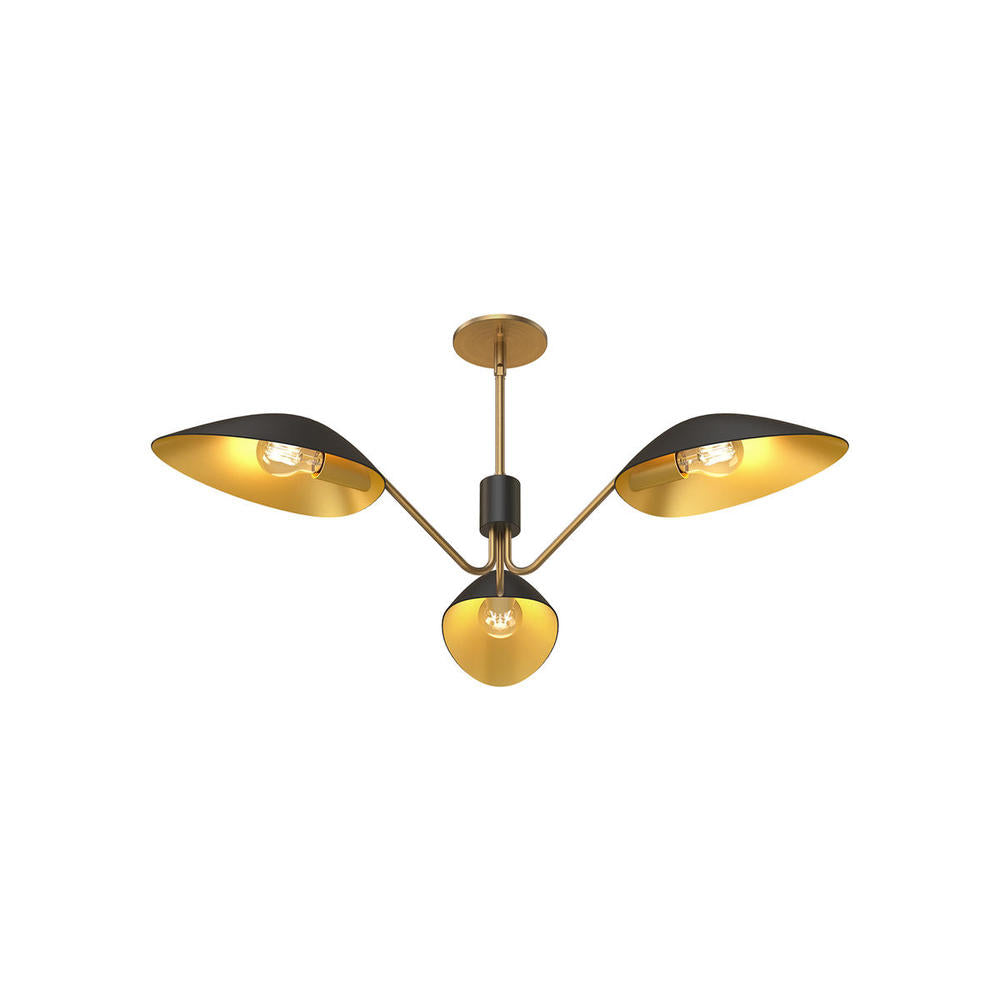 Alora Lighting OSCAR PD550336MBAG Pendant - Aged Gold Matte Black