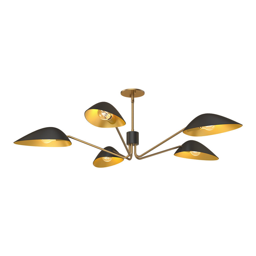 Alora Lighting OSCAR PD550545MBAG Pendant - Aged Gold Matte Black