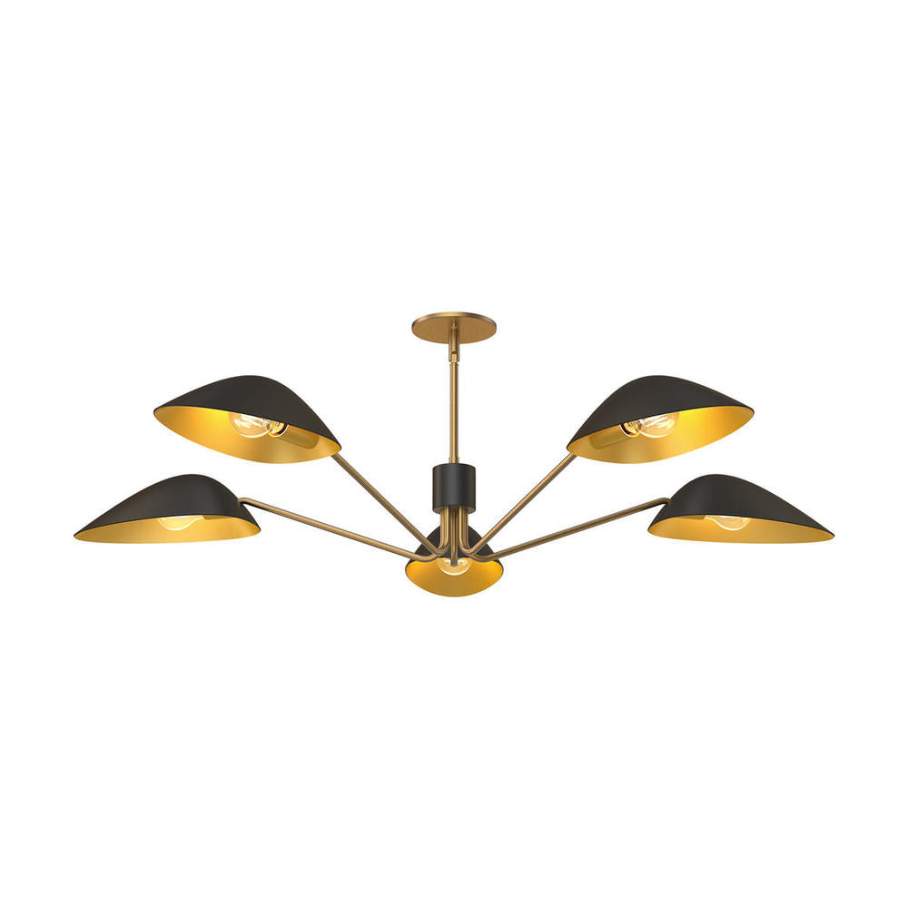 Alora Lighting OSCAR PD550545MBAG Pendant - Aged Gold Matte Black