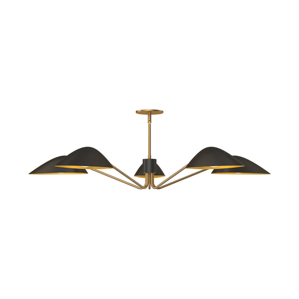 Alora Lighting OSCAR PD550545MBAG Pendant - Aged Gold Matte Black