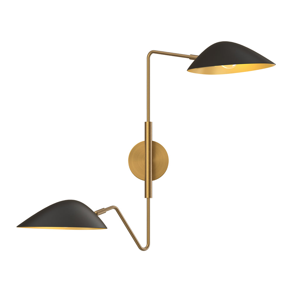 Alora Lighting OSCAR WV550224MBAG Bathroom Fixture - Aged Gold Matte Black