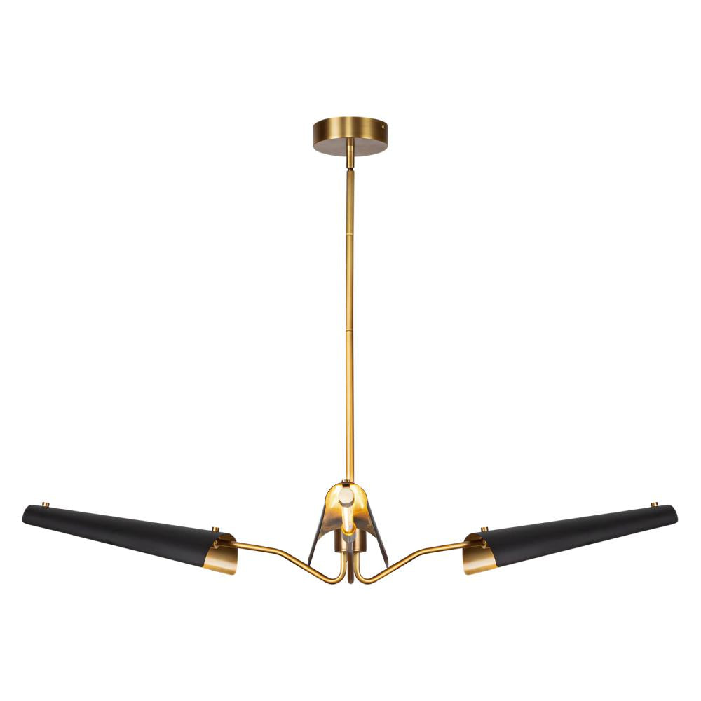 Alora Lighting OSORIO CH347346MBVB Chandelier - Matte Black Vintage Brass