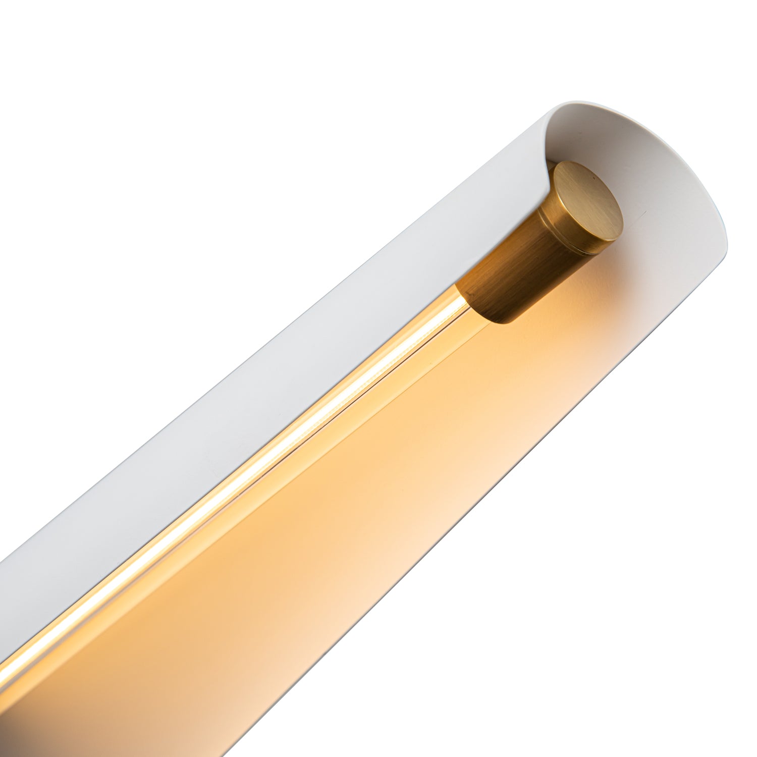 Osorio 46-in Matte White/Vintage Brass LED Chandeliers