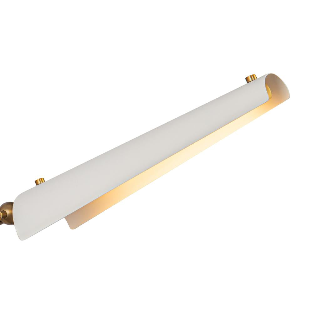 Alora Lighting OSORIO WV347104MWVB Bathroom Fixture - Matte White Vintage Brass