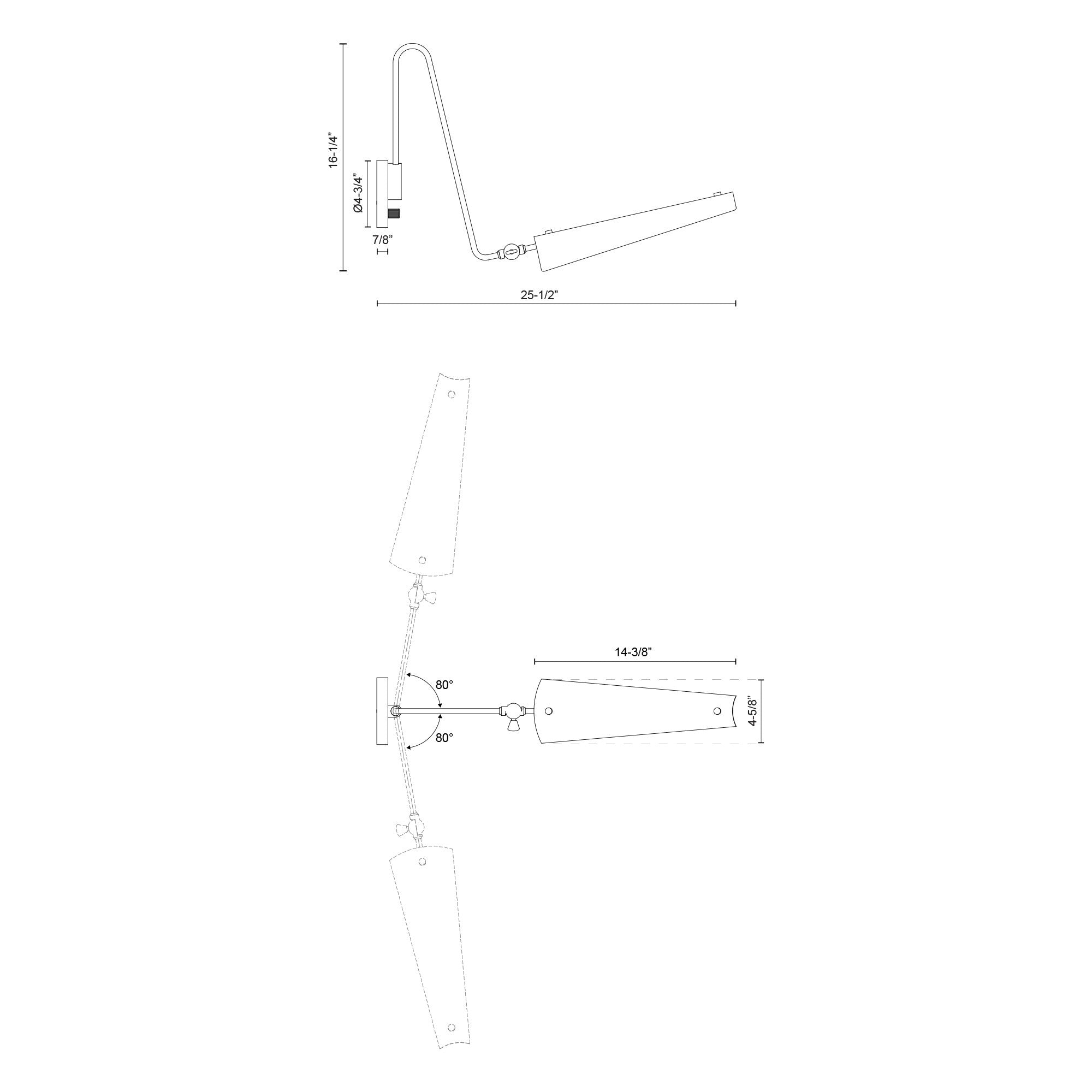 Osorio 4-in Matte White/Vintage Brass LED Wall/Vanity