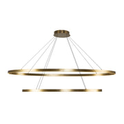 Ovale 2 Layer Brushed Gold LED Chandelier