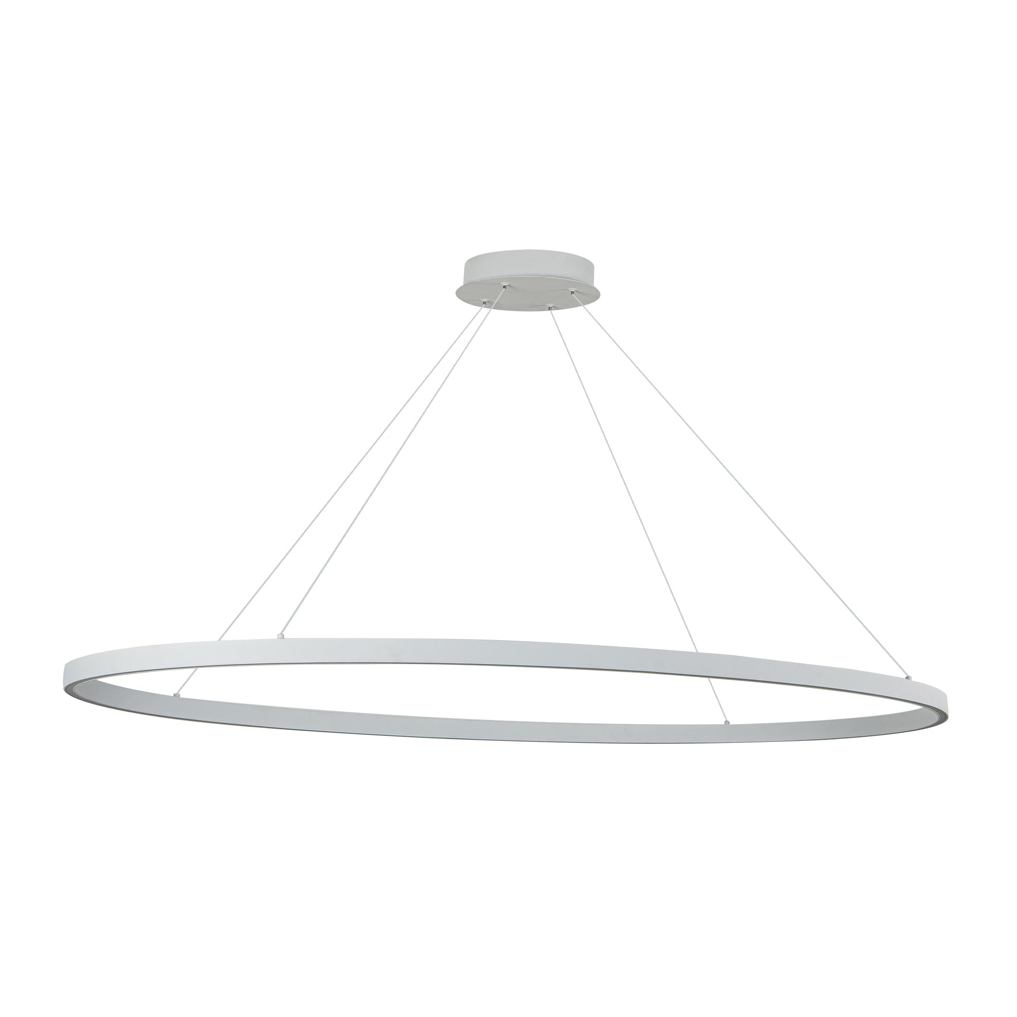 Ovale 53-in White LED Linear Pendant
