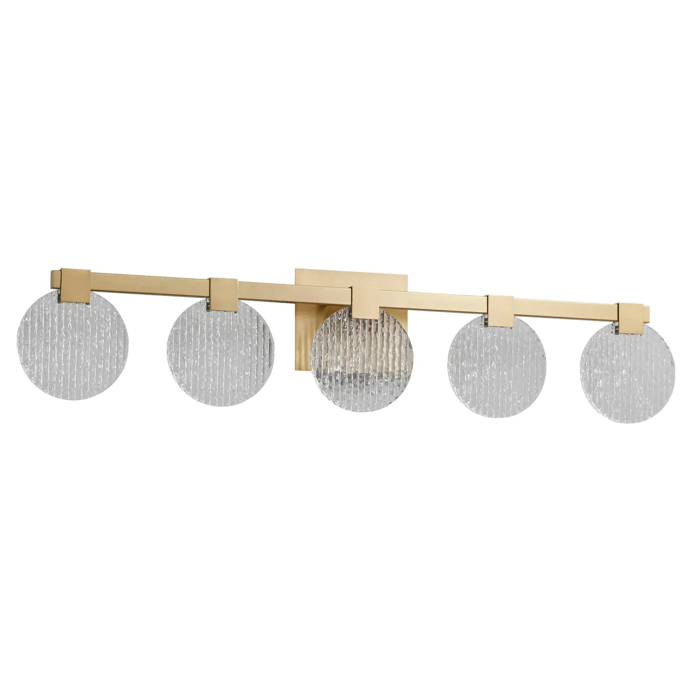 Oxygen AXIOM 3-5054-40 Five Light CCT Vanity Light Fixture - Aged Bras